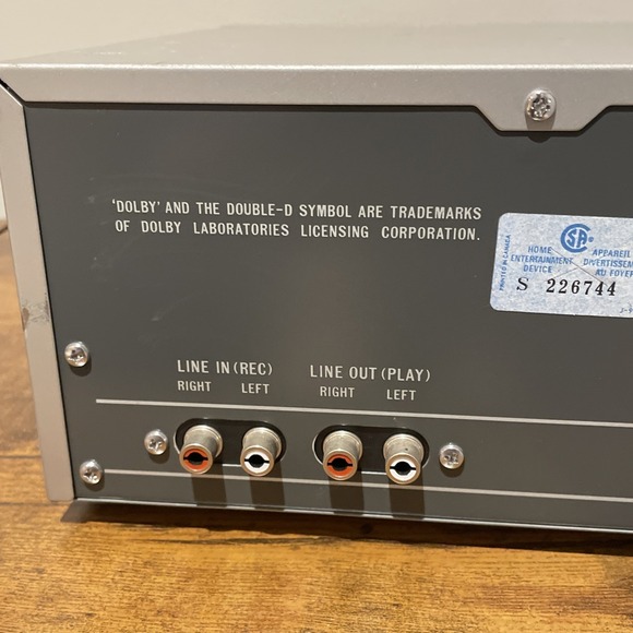 JVC KD-W5 Stereo Double Cassette Deck Tested and Working - Picture 7 of 11